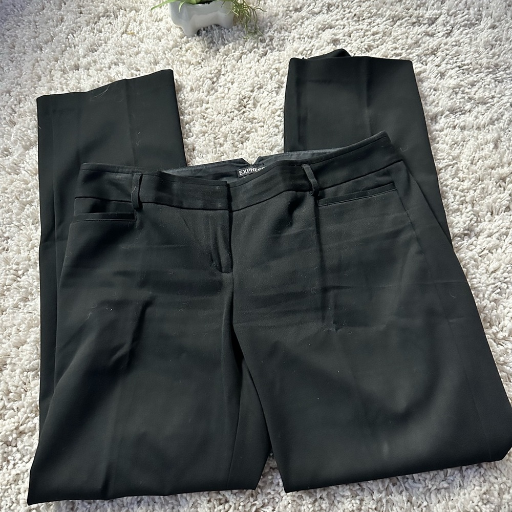 Express Columnist black sleek work casual professional dress pants slacks.